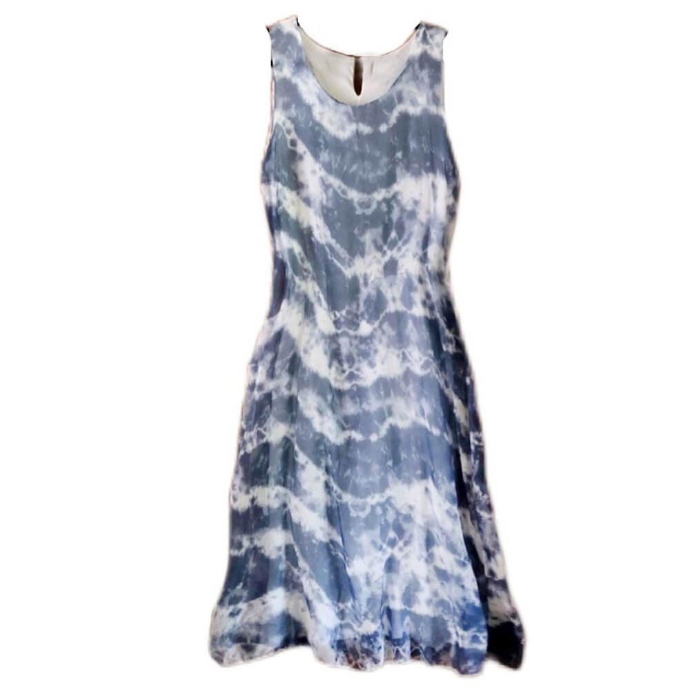Elegant Bellamia Summer Maxi Watercolor Sundress Tie Dye Lightweight MADE IN ITA